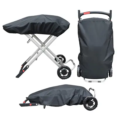 Portable Gas BBQ Cover with Wheels and Traps