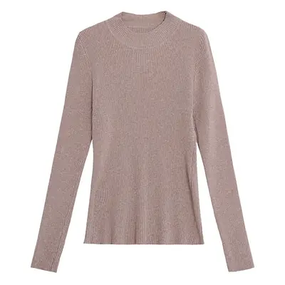 Da Lang Semi-High Collar Sweater Women Winter Pullover