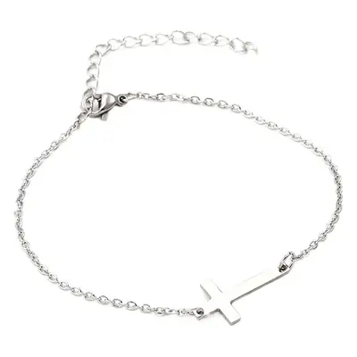 Stainless Steel Cross Bracelet for Women European American