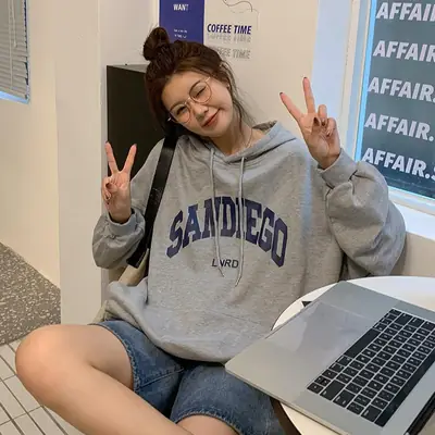 Women's Red Letter Hooded Sweatshirt 2022