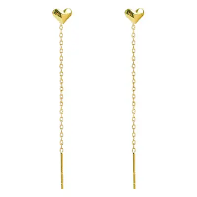Gold Heart Ear Tails Earrings for Women 2022 Fashion
