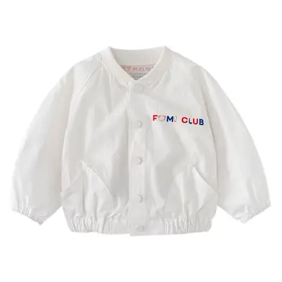 White Korean Style Kids Sweatshirt Bear Print