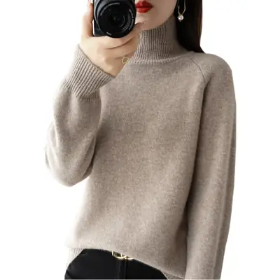 Women's 25W Turtleneck Knitwear Teal Export
