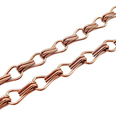 Electroplated Aluminum Curtain Chain 19g Double Hook