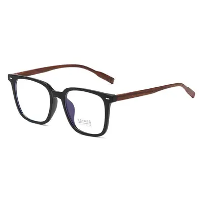 Anti-Blue Light Glasses for Men Women with Wood Grain Legs