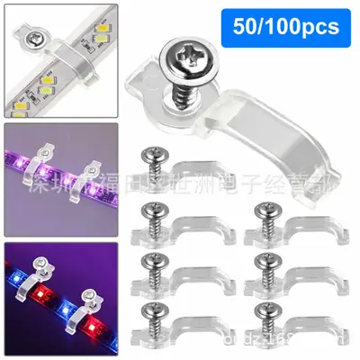 8mm Glue Drop LED Light Bar Fixer with Transparent Arc Holder