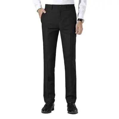 Men's Fleece Lined Navy Slim Fit Pants
