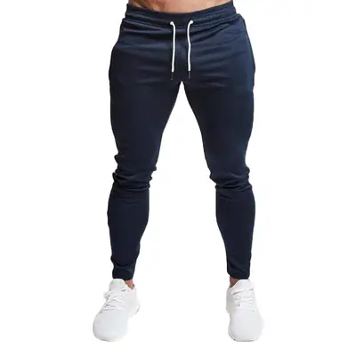 2021 Grey Slim Fit Sports Pants for Men