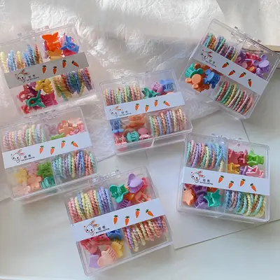 Rubber Hairpins Colorful Set for Kids