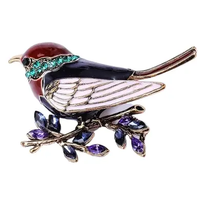 Feiyan Magpie Brooch with Diamond Outwear Accessory