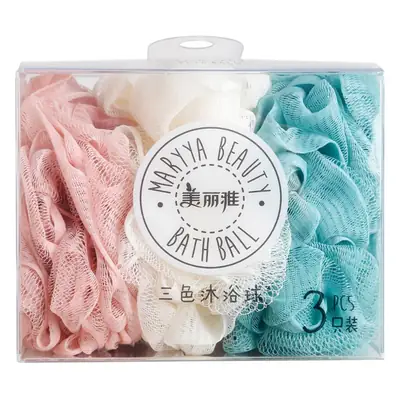 Pink Floral Bath Sponge for Soft Bathing