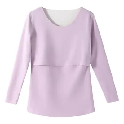 Black Velvet Thermal Pajamas for Pregnant Women