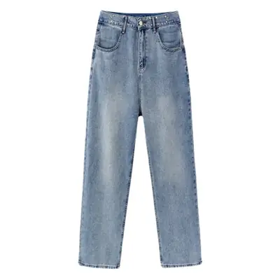 Women Retro High Waist Loose Wide Leg Pants 2022