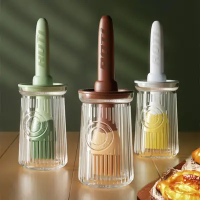 Silicone Oil Brush with Long Handle for BBQ Baking