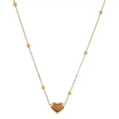 Titanium Steel Love Tassel Necklace for Women