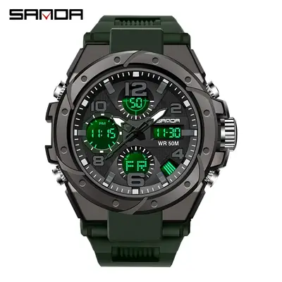 Sanda Cross-Border Sports Multi-Function Electronic Watch with Japanese Battery