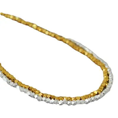 Japanese Korean Style Retro Silver Beads Necklace for Women
