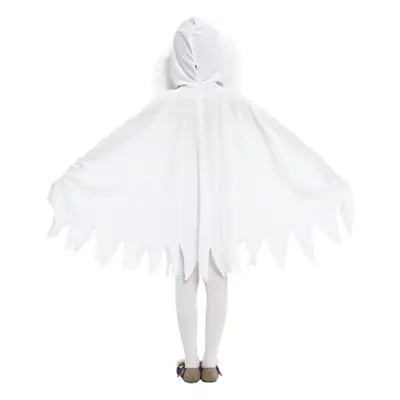 Children Halloween Ghost Costume White Wool Collar