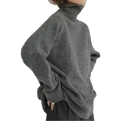 Women's Warm Turtleneck Sweater Autumn Winter Outerwear