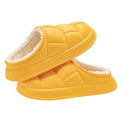 Women's White Fleece Lined Winter Slippers