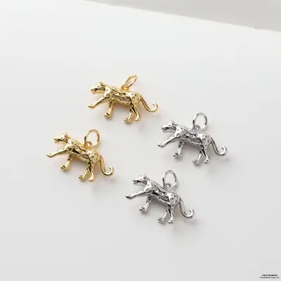 14K Gold Plated Mini Cheetah Earrings Set