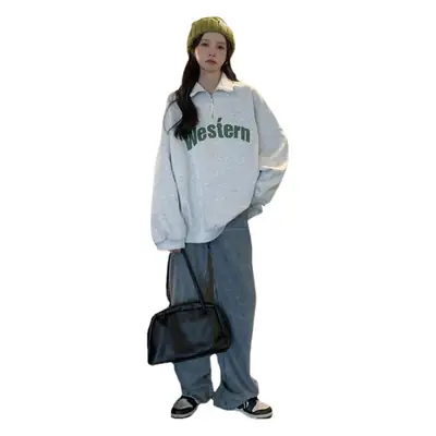 Women 2022 Casual Sweatshirt with American Print