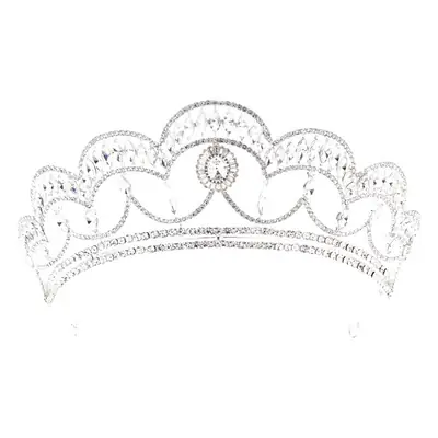 New Arrival Large Half Circle Silver Crown for Weddings