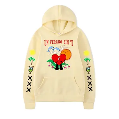 2022 Blue Bad Bunny Hoodie for Men Women
