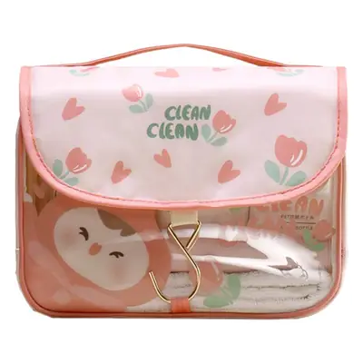 Portable Hook Wash Bag Large Capacity Waterproof Cartoon Cosmetic Travel Convenient Cosmetic Storage Bag