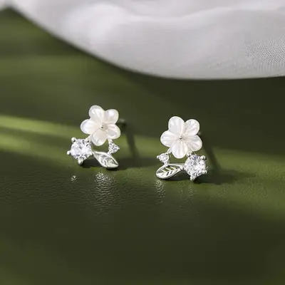 Flower Earrings Light Luxury Niche Design 2022 Fashion