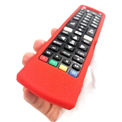 Red Anti-Fall Remote Control Protective Cover