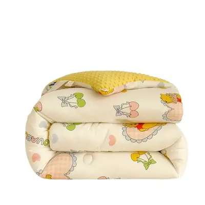 Baby Quilted Coat Peas Design Single Double Thickened