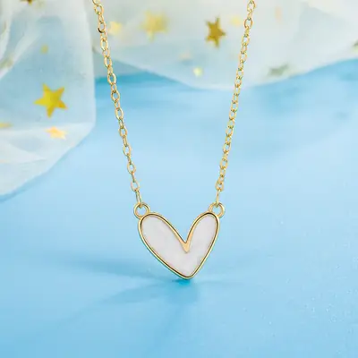 White Fritillaria Love Necklace for Women