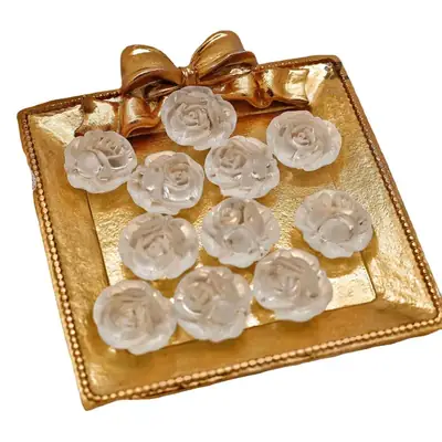 New Boutique Camellia Rose Resin Acrylic Hair Clips
