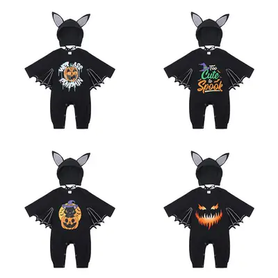 Baby Batwing Hat with Cat Ears Black