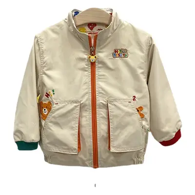 Spring Bear Jacket with 3D Pockets for Boys Girls