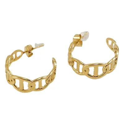 18K Gold Crossbody Earrings for Women