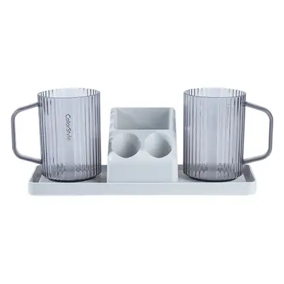 Transparent Toothbrush Holder 8.5x8.5x10cm