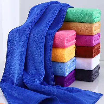 Blue Microfiber Towel for Home Salon Car Wash