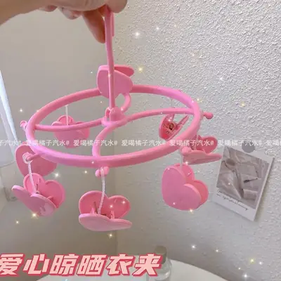 Pink Heart-Shaped Mini Hanger for Girls