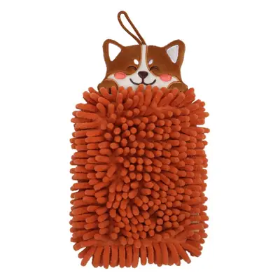 Cute Cat Design Chenille Hand Towel for Kitchen & Bathroom
