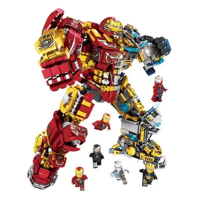 Compatible with Lego steel mecha puzzle assembled building blocks man revenge hero children Boy Toy model cross-border