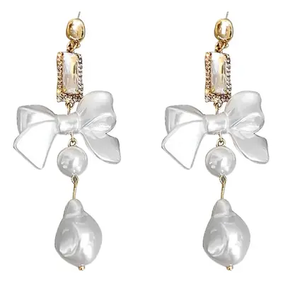 S925 Silver Butterfly Tassel Earrings with Full Diamond Design