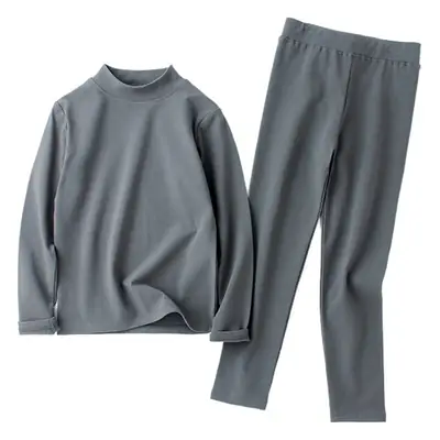 Autumn Winter Long Sleeve Suit for Girls Solid Color