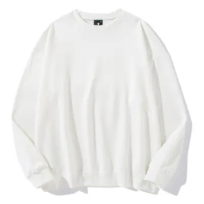Men Women Off-Shoulder Grey Sweatshirt 260g