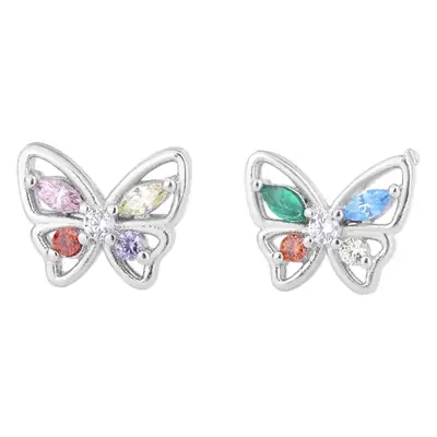 2022 Butterfly Earrings S925 Silver Zircon