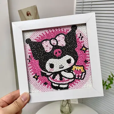 Full Diamond Kulomi Cartoon Sticker Frame DIY Art