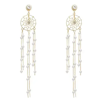 Silver Needle Tassel Earrings for Women Elegant Jewelry