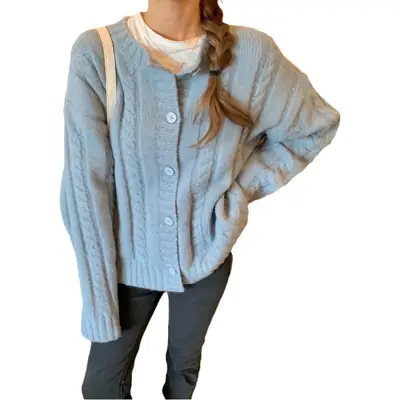 Women's Knitted Cardigan Sweater 2023 Spring Slim Fit
