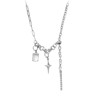 Sparkling Diamond Star Necklace for Women